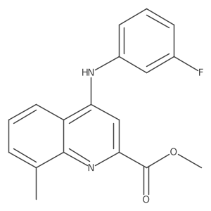 Methyl 4-[(3-fluorophenyl)amino]-8-methylquinoline-2-carboxylate Structure