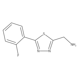 5-(2-Fluorophenyl)-1,3,4-thiadiazole-2-methanamine Structure