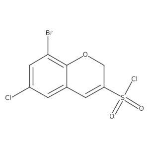8-bromo-6-chloro-2H-chromene-3-sulfonyl chloride Structure
