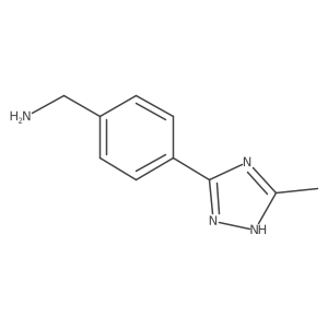 (4-(3-Methyl-1H-1,2,4-triazol-5-yl)phenyl)methanamine Structure