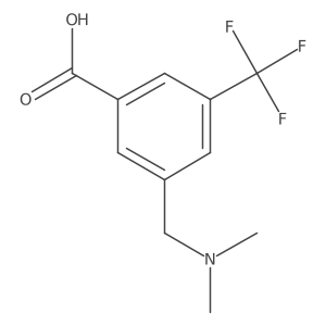 3-((Dimethylamino)methyl)-5-(trifluoromethyl)benzoic acid Structure