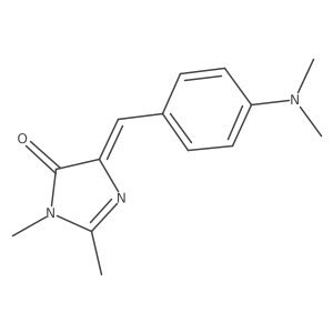 4-(4-(Dimethylamino)benzylidene)-1,2-dimethyl-1H-imidazol-5(4H)-one结构式