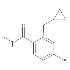 2-(Cyclopropylmethyl)-4-hydroxy-N-methylbenzamide Structure
