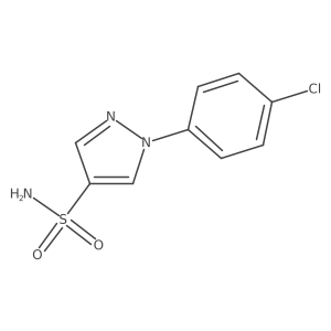 1-(4-chlorophenyl)-1H-pyrazole-4-sulfonamide结构式