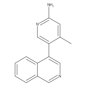 2-Pyridinamine, 5-(4-isoquinolinyl)-4-methyl- Structure