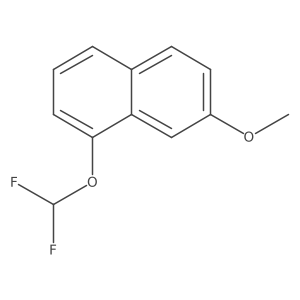 1-(Difluoromethoxy)-7-methoxynaphthalene结构式