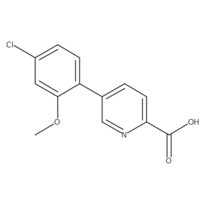 5-(4-Chloro-2-methoxyphenyl)picolinic acid结构式