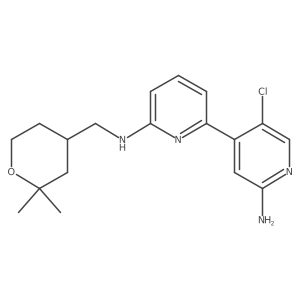 5'-chloro-N6-((2,2-dimethyltetrahydro-2H-pyran-4-yl)methyl)-2,4'-bipyridine-2',6-diamine Structure