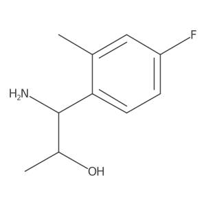 1-Amino-1-(4-fluoro-2-methylphenyl)propan-2-OL Structure