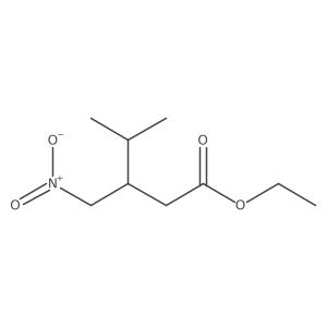 Ethyl 4-methyl-3-(nitromethyl)pentanoate Structure