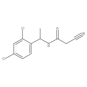 2-cyano-N-[1-(2,4-dichlorophenyl)ethyl]acetamide Structure