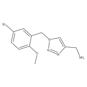 {1-[(5-bromo-2-methoxyphenyl)methyl]-1H-1,2,3-triazol-4-yl}methanamine Structure