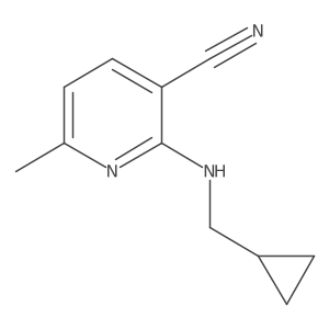 2-[(Cyclopropylmethyl)amino]-6-methylpyridine-3-carbonitrile结构式