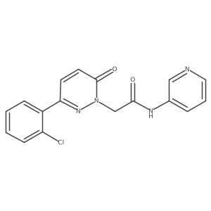 2-[3-(2-chlorophenyl)-6-oxopyridazin-1(6H)-yl]-N-(pyridin-3-yl)acetamide Structure