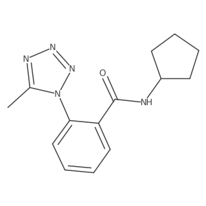 N-cyclopentyl-2-(5-methyl-1H-tetrazol-1-yl)benzamide Structure