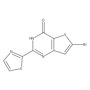 6-bromo-2-(1,3-thiazol-2-yl)thieno[3,2-d]pyrimidin-4(3H)-one结构式
