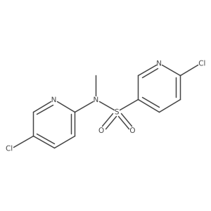 6-chloro-N-(5-chloropyridin-2-yl)-N-methylpyridine-3-sulfonamide结构式