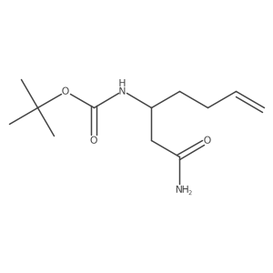 Tert-butyl (1-amino-1-oxohept-6-en-3-yl)carbamate Structure
