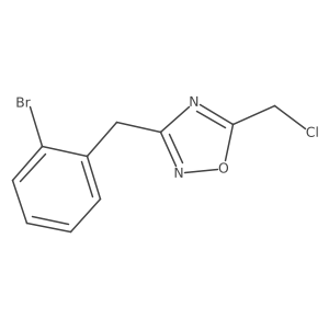 3-[(2-Bromophenyl)methyl]-5-(chloromethyl)-1,2,4-oxadiazole Structure