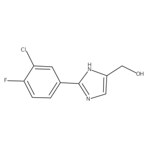 2-(3-Chloro-4-fluorophenyl)imidazole-5-methanol Structure