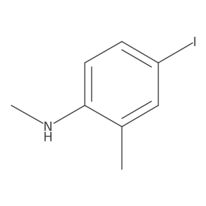 4-iodo-N,2-dimethylaniline结构式