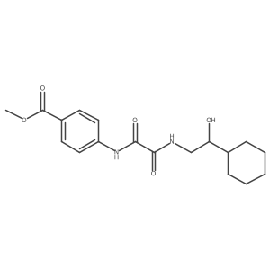 Methyl 4-(2-((2-cyclohexyl-2-hydroxyethyl)amino)-2-oxoacetamido)benzoate结构式