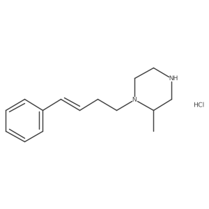 2-methyl-1-((E)-4-phenyl-but-3-enyl)-piperazine hydrochloride结构式