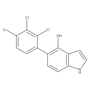 4-Hydroxy-5-(2,3,4-trichlorophenyl)indole Structure