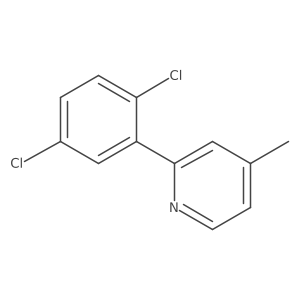2-(2,5-Dichlorophenyl)-4-methylpyridine结构式