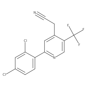 2-(2,4-Dichlorophenyl)-5-(trifluoromethyl)pyridine-4-acetonitrile Structure