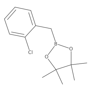 2-[(2-Chlorophenyl)methyl]-4,4,5,5-tetramethyl-1,3,2-dioxaborolane Structure
