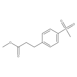 Methyl 3-(4-methanesulfonylphenyl)propanoate结构式