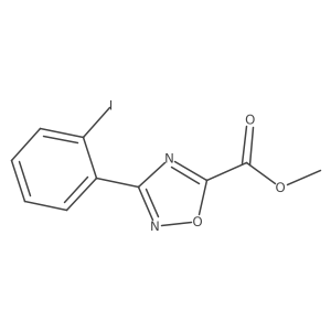 Methyl 3-(2-iodophenyl)-1,2,4-oxadiazole-5-carboxylate Structure