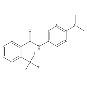 N-[2-(dimethylamino)pyrimidin-5-yl]-2-(trifluoromethyl)benzamide结构式