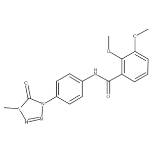 2,3-dimethoxy-N-(4-(4-methyl-5-oxo-4,5-dihydro-1H-tetrazol-1-yl)phenyl)benzamide Structure