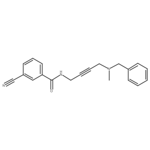 N-[4-[benzyl(methyl)amino]but-2-ynyl]-3-cyano-benzamide Structure