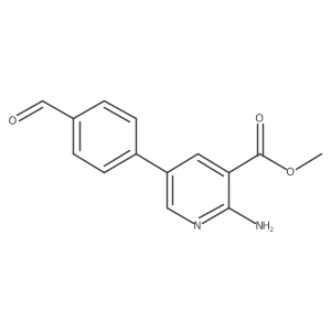 Methyl 2-amino-5-(4-formylphenyl)pyridine-3-carboxylate结构式