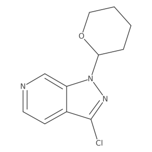 3-Chloro-1-(tetrahydro-2H-pyran-2-yl)-1H-pyrazolo[3,4-c]pyridine Structure