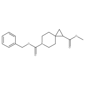 6-Benzyl 1-methyl 6-azaspiro[2.5]octane-1,6-dicarboxylate结构式
