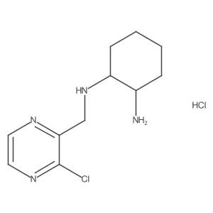 N1-((3-chloropyrazin-2-yl)methyl)cyclohexane-1,2-diamine hydrochloride Structure