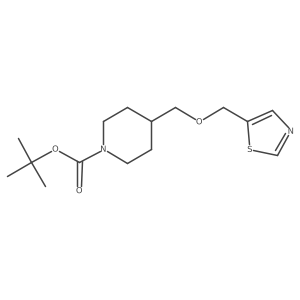 tert-Butyl 4-((thiazol-5-ylmethoxy)methyl)piperidine-1-carboxylate Structure