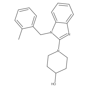 1-(1-(2-methylbenzyl)-1H-benzo[d]imidazol-2-yl)piperidin-4-ol Structure