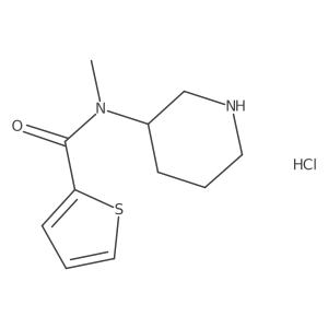 (R)-N-methyl-N-(piperidin-3-yl)thiophene-2-carboxamide hydrochloride结构式
