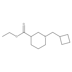 Ethyl 1-(cyclobutylmethyl)piperidine-3-carboxylate Structure
