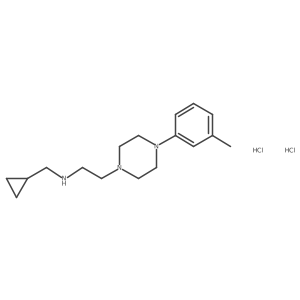 (Cyclopropylmethyl)({2-[4-(3-methylphenyl)piperazin-1-yl]ethyl})amine dihydrochloride结构式