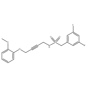 1-(3,5-Difluorophenyl)-N-[4-(2-methoxyphenoxy)but-2-YN-1-YL]methanesulfonamide Structure