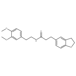 3-(2,3-dihydro-1-benzofuran-5-yl)-N-[2-(3,4-dimethoxyphenyl)ethyl]propanamide Structure