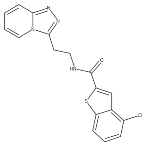 4-chloro-N-(2-[1,2,4]triazolo[4,3-a]pyridin-3-ylethyl)-1-benzothiophene-2-carboxamide Structure