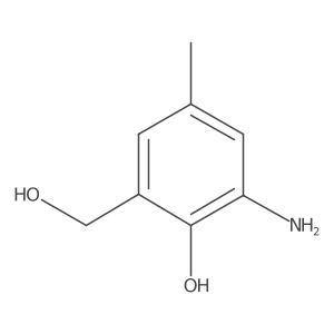 2-Amino-6-(hydroxymethyl)-4-methylphenol Structure