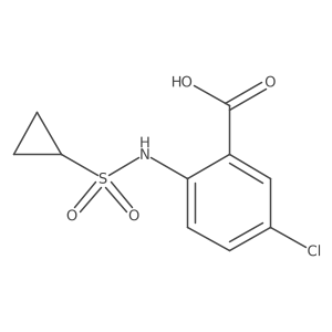 5-Chloro-2-[(cyclopropylsulfonyl)amino]benzoic acid结构式